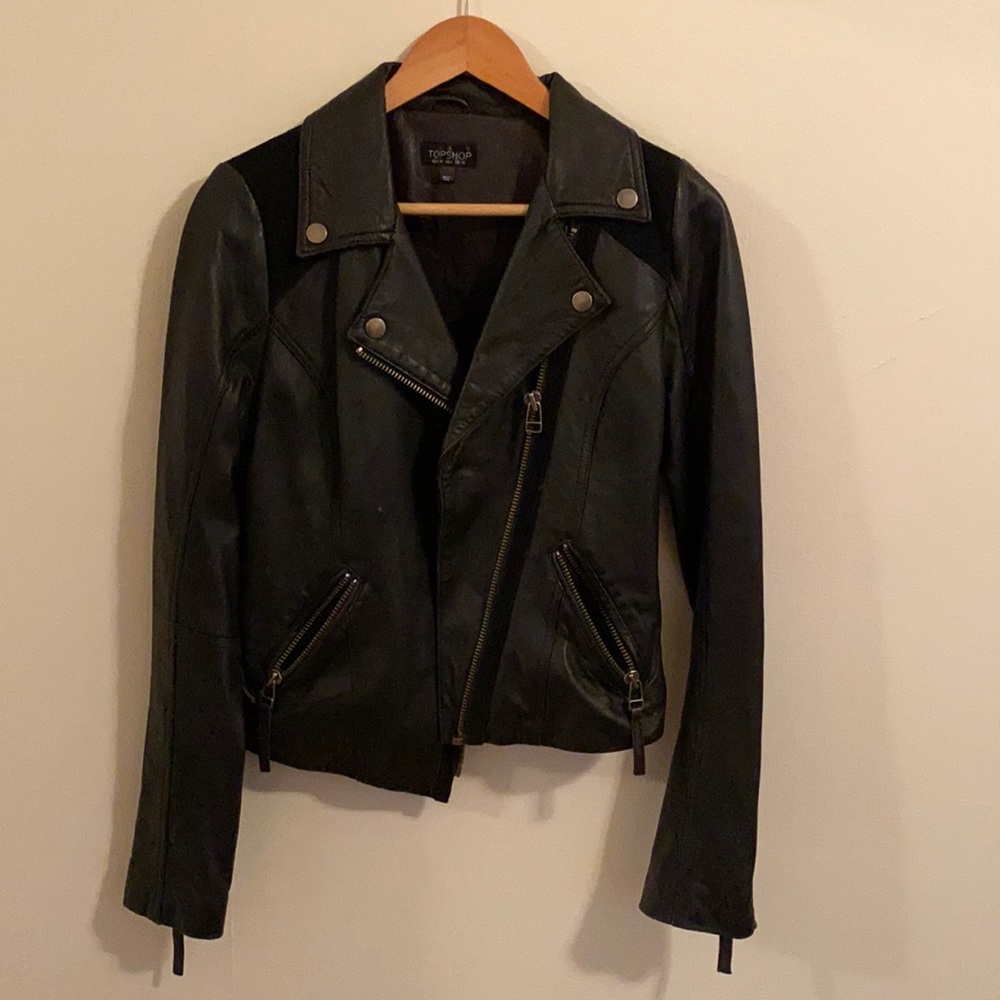 Topshop leather jacket